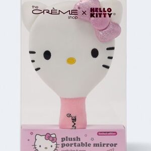 The Crème Shop X Hello Kitty Plush Hand Mirror New in Box